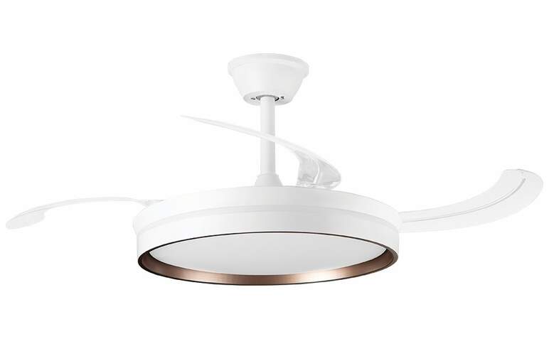 Ventilador Techo Orbegozo CP161105 - 30W, DC, Aspas Retr&aacute;ctiles 105 cm, Temporizador, Mando, Blanco