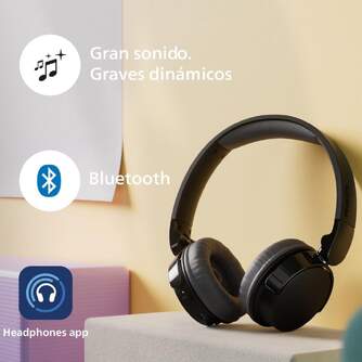 AURICULARES PHILIPS TAH3209BK BT DIADEMA HASTA 25H
