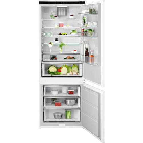 Frigorífico Combi Integrable AEG NSC7P751ES - 190x75 cm, No Frost, 376 L, 4*, Blanco