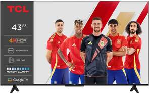 TV TCL 43" 43P6K - 4K Ultra HD, Google TV 12.0, Dolby Audio 20 W, HDR10, HLG