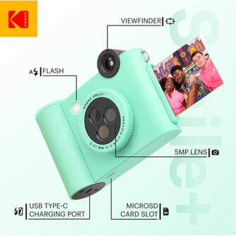 CAMARA KODAK SMILE  VERDE   PAPEL 20H