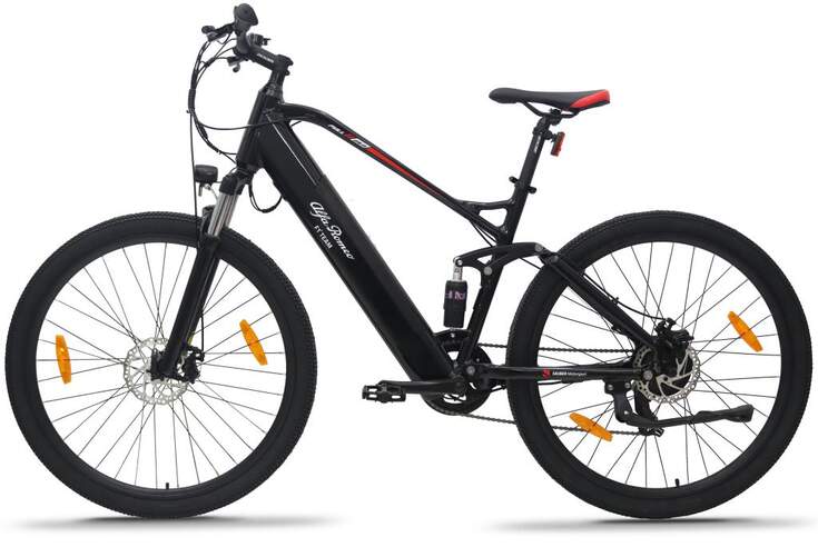 Bicicleta Eléctrica Alfa Romeo Full - 250 W, ruedas 29", 13000 mAh, Negro