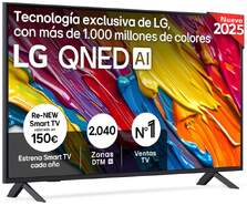 TV LG 50" QNED 50QNED82A6B - 4K Ultra HD, Alfa7, WebOS 25, 20 W RMS, 60 Hz, HDR10