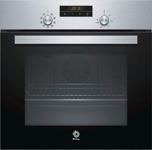 Horno Independiente Balay 3hb2031x0 clase multifunción acero inoxidable 66l grill 60cm 7 funciones multifuncion abatible 60x60 capacidad 66 color negro 59.4