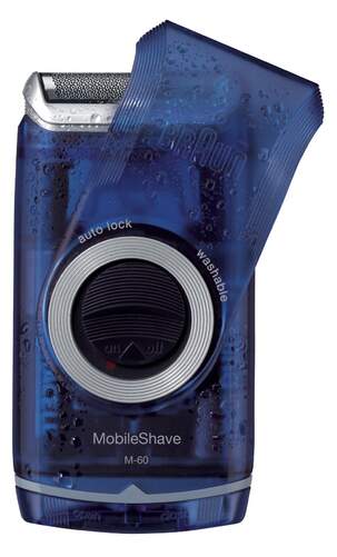 Afeitadora Braun MobileShave M60B - A Pilas, Cabezal Láminas, De Viaje