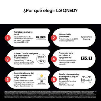 TV LG 50%%%quot; 50QNED82A6B UHD QNED ALFA7 WEOS25