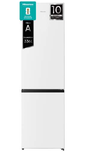 Frigor&iacute;fico Combi Hisense RB440N4AWA - Clase A, 202 x 60 cm, Capacidad 336L, Blanco