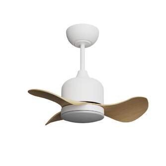 VENTILADOR TECHO SULION LILY 18W 56CM BCO/MADERA