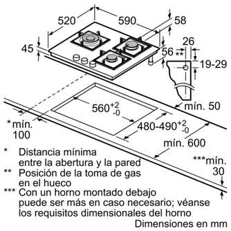 ENCIM. SIEMENS EP6A6CB20 3F GAS CRISTAL NAT