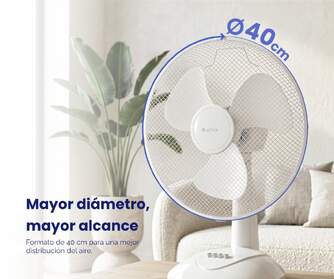 VENTILADOR SOBREMESA ARTICA AVS45W16B 45W 40CM BCO