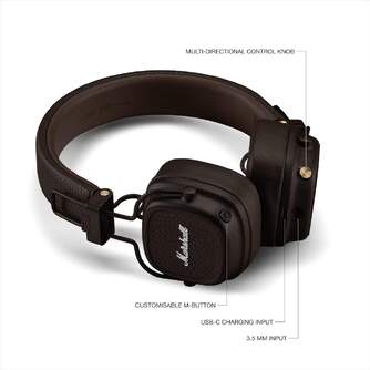 AURICULARES MARSHALL MAJOR V BT BROWN