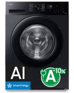 Lavadora Samsung WW90CGC04DABEC - Clase A-10%, 9 Kg, 1400 rpm, 52 dB, Negro