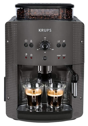 Cafetera SuperAutomática Krups EA810B - 1450W, 15 Bar, 3 Temperaturas, 3 Texturas, Aeroccino