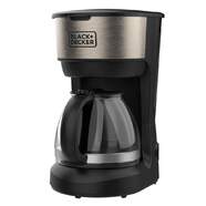 Cafetera de goteo Black & Decker BXCO600E - 6 tazas, 600 W, filtro de caf&eacute;, negro e inox