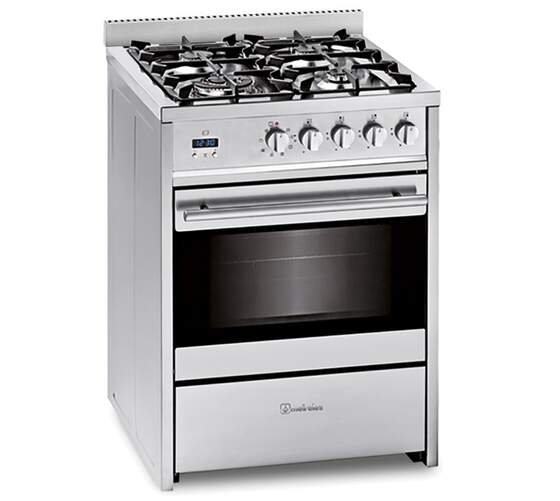 Cocina Meireles G610XST - Quemador triple, 4 fuegos, gas butano