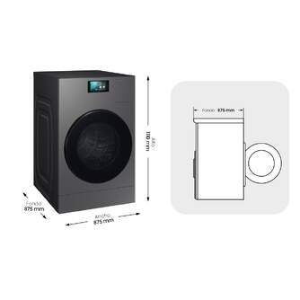 LVD.SEC. SAMSUNG WD11DB7B85GWU3 11/6KG 1400R