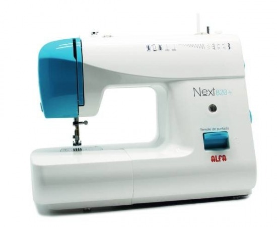 Máquina de coser Alfa Next 820+ - 9 Puntadas, Ojal Aut., Devanador Aut., Puntada y amcho variables