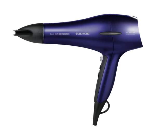 Secador Pelo Taurus Fashion 2000 Pure - 2200W, 2 Velocidades y 3 Temperaturas, Accesorios