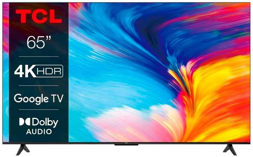 TV 65" TCL 65P631 - 4K, Smart TV Android, MegaContrast, HDR10, Dolby Audio, Chromecast