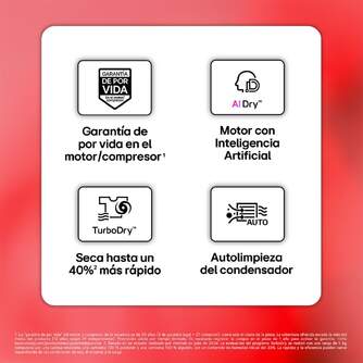 SECADORA LG RHX5008TLB 8K WIFI BCO
