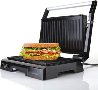 GRILL MINI BLACK%%%amp;DECKER BXGR1000E 1000W 23,14,5CM