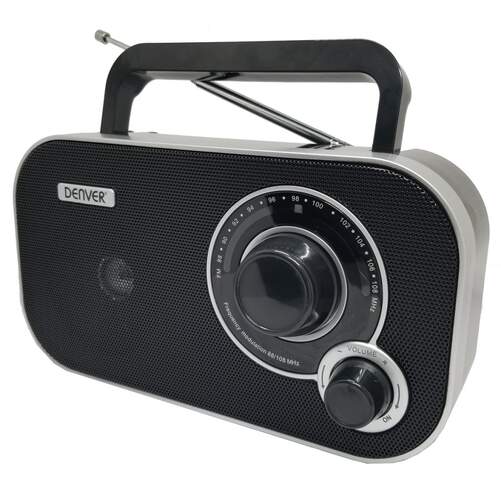 Transistor Denver TR-51 Negro - Radio FM, antena externa