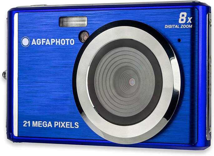 Cámara Fotos Agfa DC5200 Azul - 21Mpx, Vídeo HD, Zoom 8x, Pantalla 6cm
