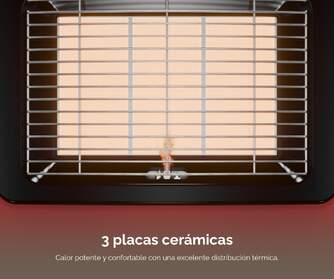 ESTUFA GAS ARTICA AEI4200BR INFRAR 4200W BURDEOS