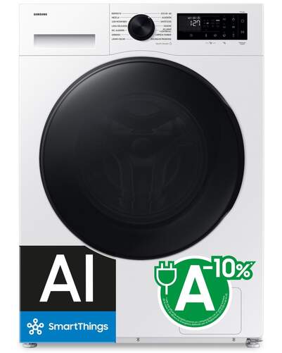 Lavadora Secadora Samsung WD90DG5B15BEEC - 9 kg Lavado, 6 kg Secado, Clase A-10%, 1400 rpm, Blanco