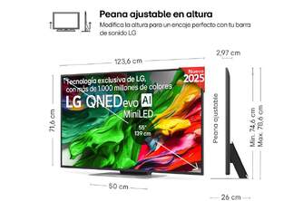 TV LG 55%%%quot; 55QNED87A6B UHD QNED EVO MINILED ALFA8