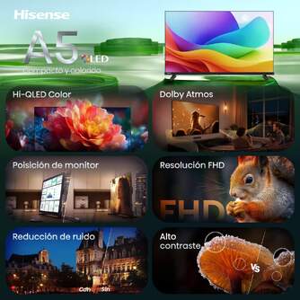 TV HISENSE 40%%%quot; 40A5S FHD QLED SMART TV DOLBY ATMOS