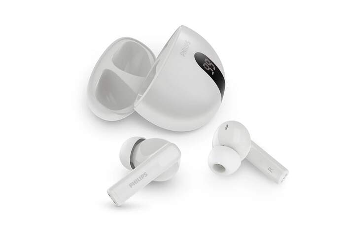 Auriculares Philips TAT2520WT/00 Blanco - Bluetooth 5.4, 6h aut. (20 con estuche), TWS, 20-20k Hz