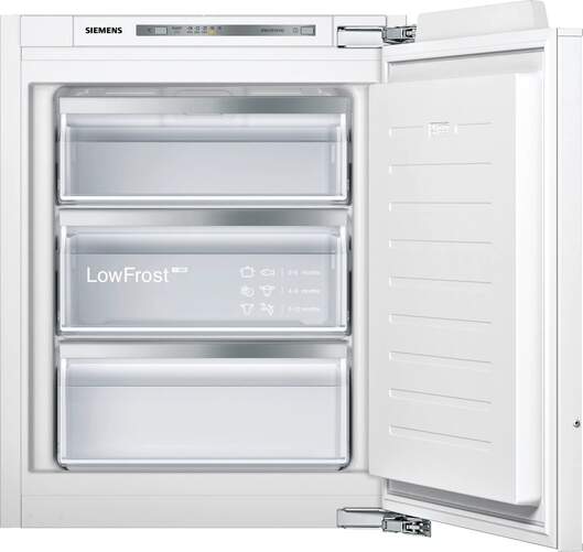 Congelador Vertical Integrable Tabletop Siemens GI11VAFE0 - 72x56 cm, 72 litros, Low Frost, blanco