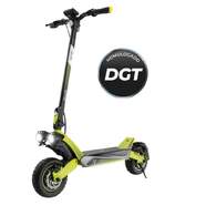 Patinete el&eacute;ctrico Cecotec Bongo V55 Connected - 2x500 W, ruedas de 10", 55 km autonom&iacute;a, gris, lima