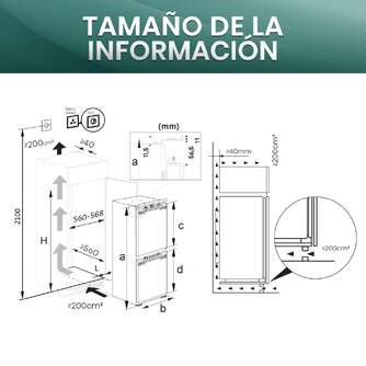 FRICOM. HISENSE RB3B280SAWE 194x54x55 NF INT