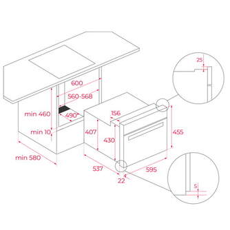 HORNO TEKA HLC8510P NEGRO 111130010