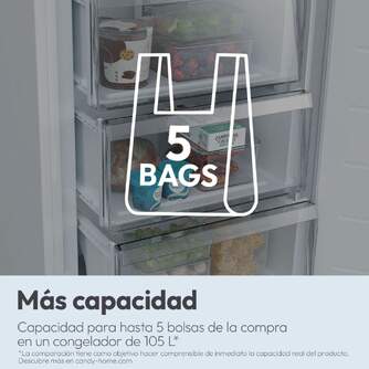 FRICOM. CANDY CNCQ2T6S18DX 185x60 NF INOX KFIT