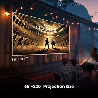 PROYECTOR HISENSE LASER MINI M2PRO 65-200%%%quot; 4K SMAR