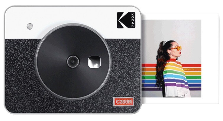 Cámara instantánea Kodak Mini Shot 3 Retro - Fotos 76x76mm, imprime al instante con tecnología 4PASS