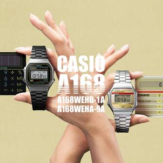RELOJ CASIO VINTAGE A168WEHB-1AEF
