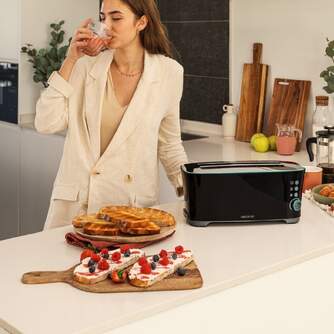 TOST. CECOTEC TOAST%%%amp;TASTE 2R LARGO NEGRO 2180