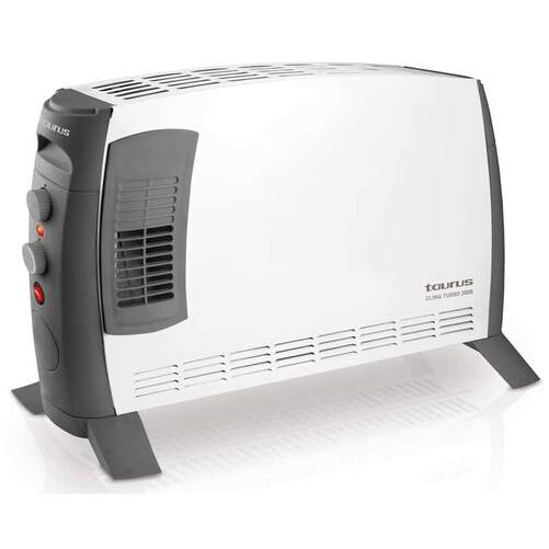 Convector Taurus Clima Turbo 2000 - 750/1200/2000W,  3 Potencias, Pared/suelo, Función turbo