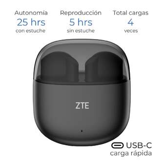AURICULARES ZTE BUDS 2 BLACK