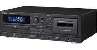 Reproductor Teac AD-850-SE - CD, Cassettes, USB, pantalla LCD, 20-20000 Hz, 128 kbps, Negro