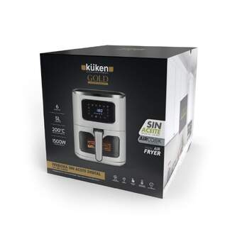 FREIDORA AIRE KUKEN 34368 5L DIGITAL VENTANA
