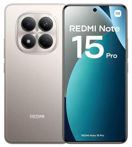 Xiaomi Redmi Note 15 Pro 8/256 GB Plata - 6,86", ARM Cortex A76+A55, 6500 mAh, Triple c&aacute;mara 200 MP