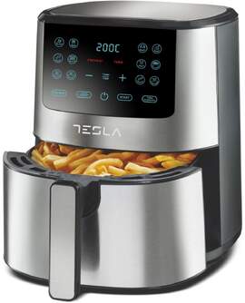 FREIDORA AIRE TESLA AF501BX 5L, 12PROG INOX