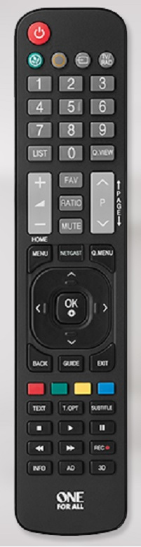 Mando a distancia One For All URC 1911 - Para televisor TV LG,