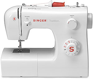 Máquina de coser Singer 2250 Tradition - 10 Puntadas, Bobina Vertical hasta 5mm, Selector ZigZag