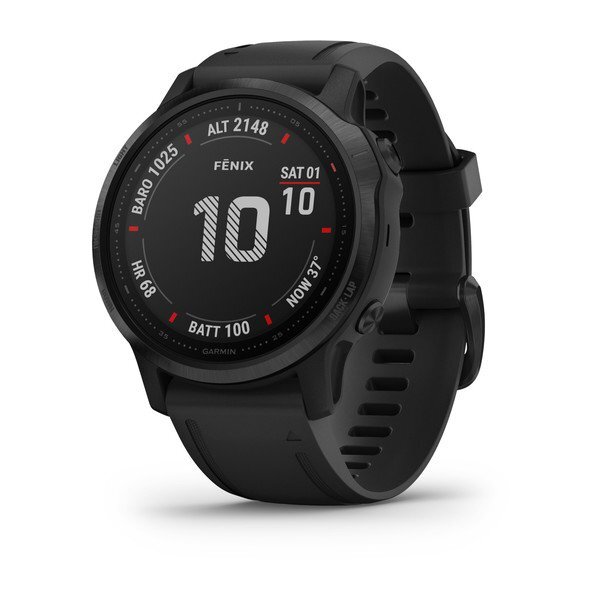 Garmin Fēnix ​​6s pro reloj gps multideporte con mapas frecuencia y sensores negro correa deportivo fenix 6s bluetooth hasta 9 autonomía inteligente smartwatch 42mm abc aplicaciones 305 1.2